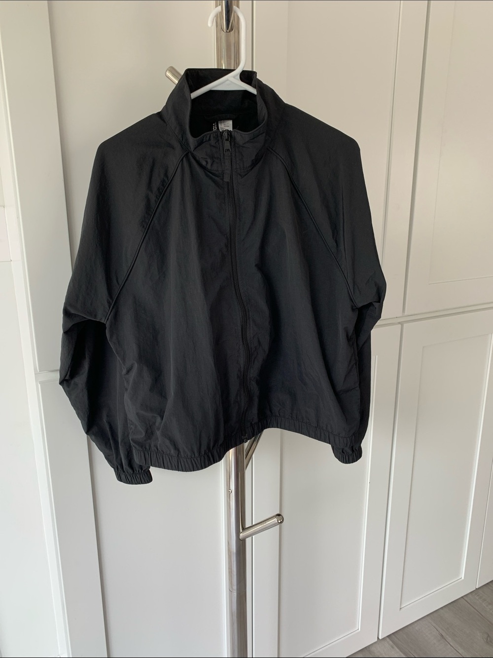 H&M Black Divided Lightweight Jacket, Size S.